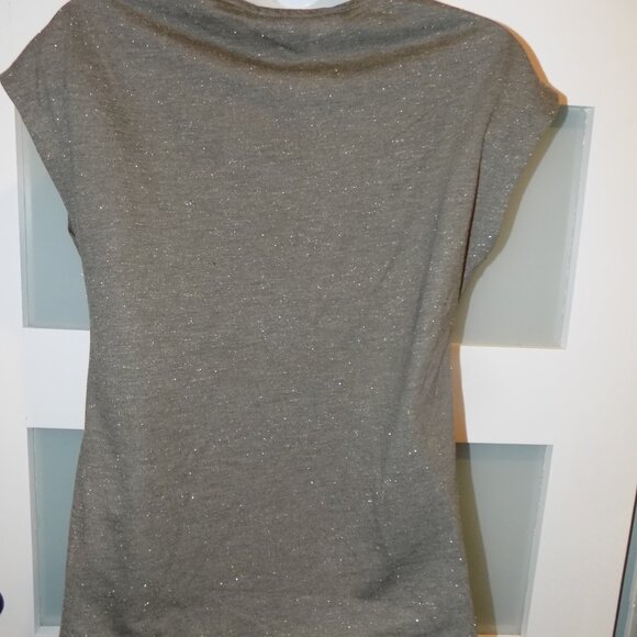 Berkley Jensen Gray Studded Tee Size S Women's NEW - Picture 3 of 3